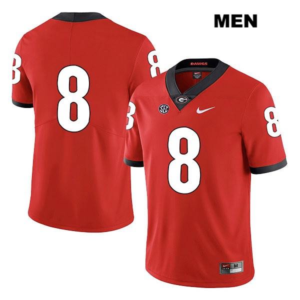 Georgia Bulldogs Men's Dominick Blaylock #8 NCAA No Name Legend Authentic Red Nike Stitched College Football Jersey JWT6356PL